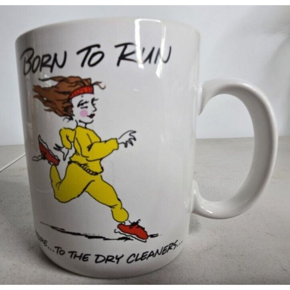 Shoebox Greetings Mug - Born To Run, to the bank, to the.......